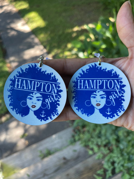 2.5" Hampton Girl Afro Earrings